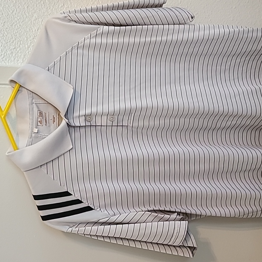 White Adidas Golf Polo